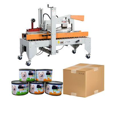 LWT Custom Dog Food Canned Packaging Line Mesin Box Taping Machine Case Sealer Mesin Penutup Karton Otomatis