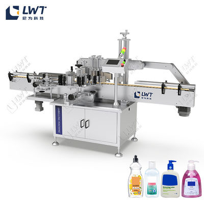 Mesin pengisi dan penyegelan desinfektan pada jalur produksi sanitizer tangan