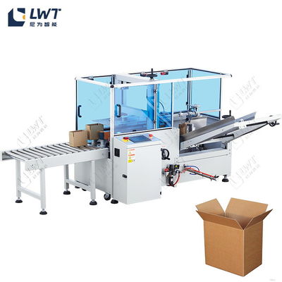 Packing Line Carton Sealer Case Erector Box Forming Machine Dengan Erector
