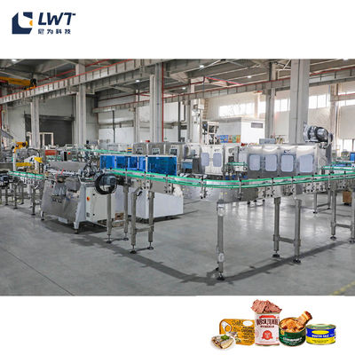 2T/H Pet Makanan Kaleng Produksi Line Peralatan Daging Kaleng Food Line CE
