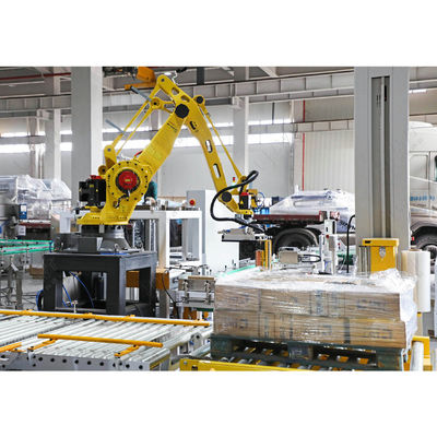 Bag Pet Food Palletizer System Packaging Perlengkapan lini produksi