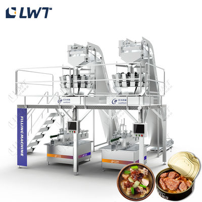 220v/380v Mesin Produksi Makanan Kaleng Ayam Otomatis