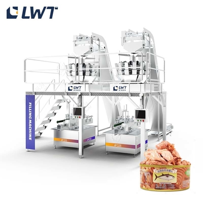 Mesin Pengisi Tuna Otomatis dengan Kontrol PLC 20-40 Botol/Menit