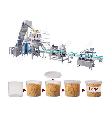 10L Drum Full Automatic Filling Line untuk Bagian Plastik - Pengisian Otomatis, Penimbangan, Penutup